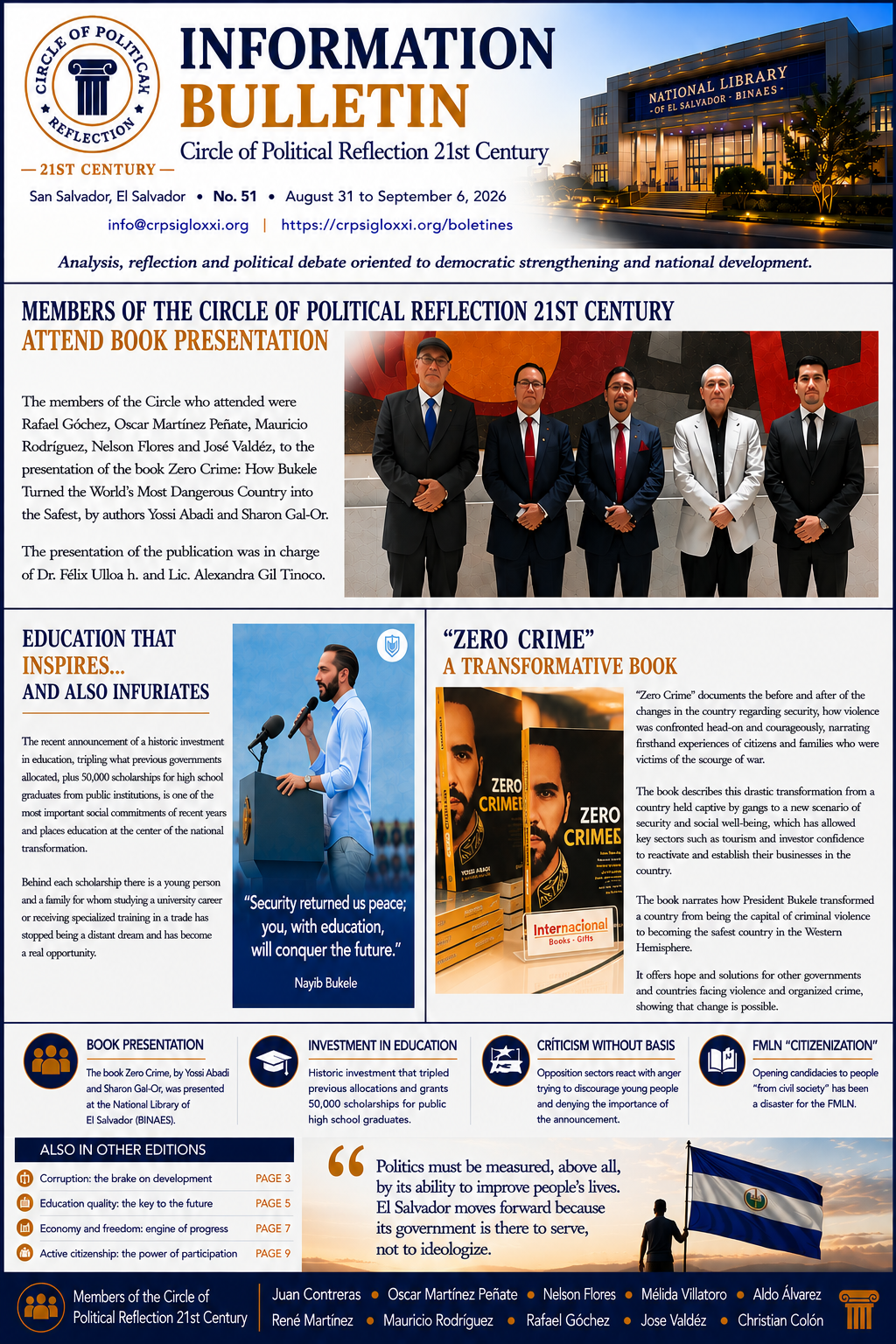 Num. 51 (2026): Newsletter of the 21st Century Political Reflection Circle