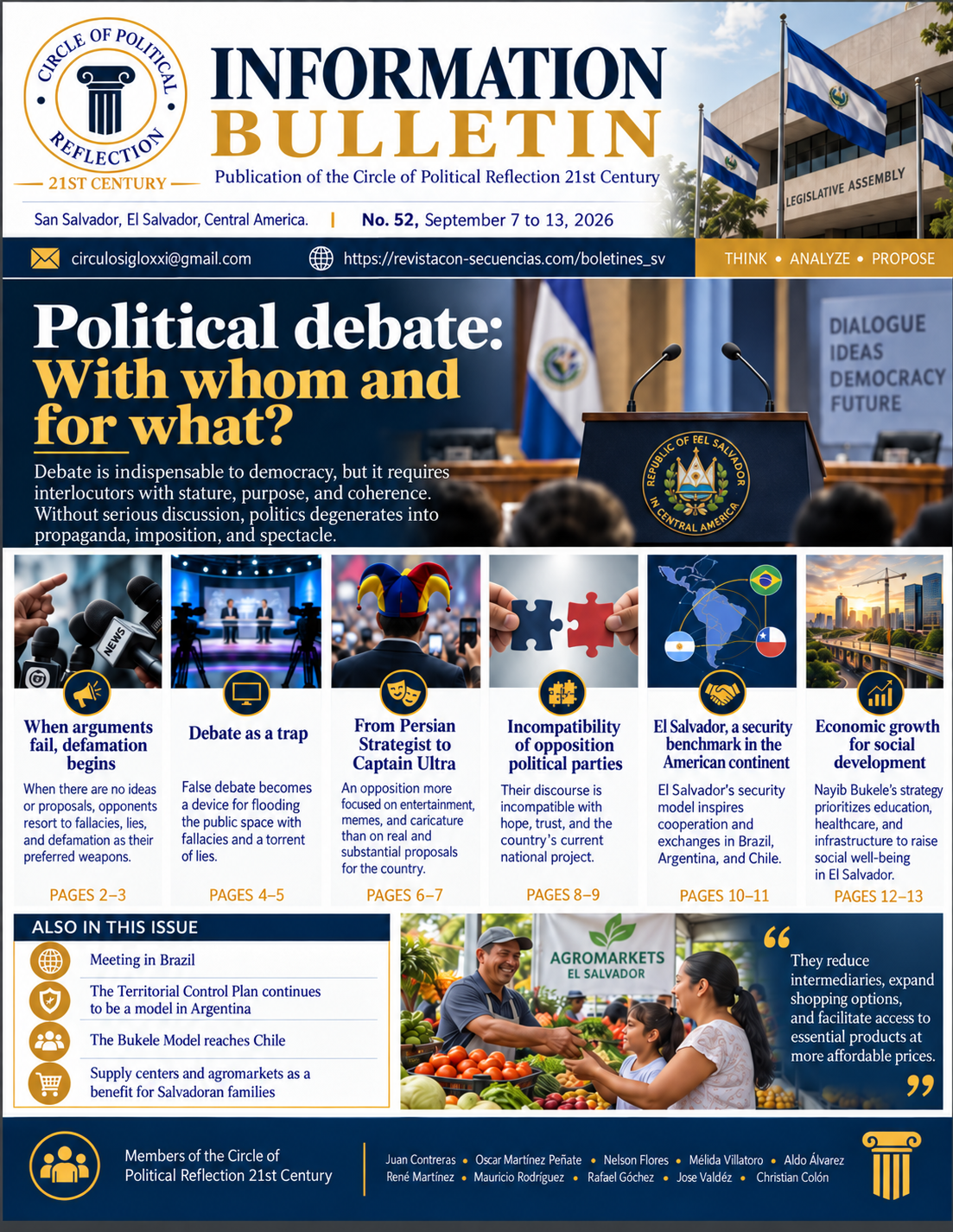 Num. 52 (2026): Newsletter of the 21st Century Political Reflection Circle